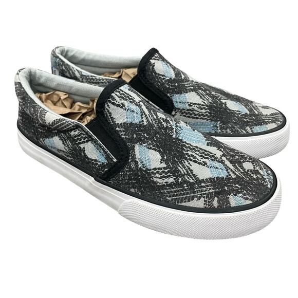 Lily and Dan Memory Foam Canvas Tire Tracks Sneakers Size 2 / 3 - Picture 3 of 7